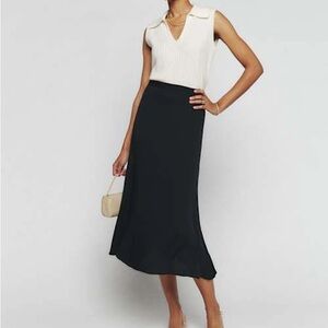 Black Reformation Bea Midi Skirt size 2